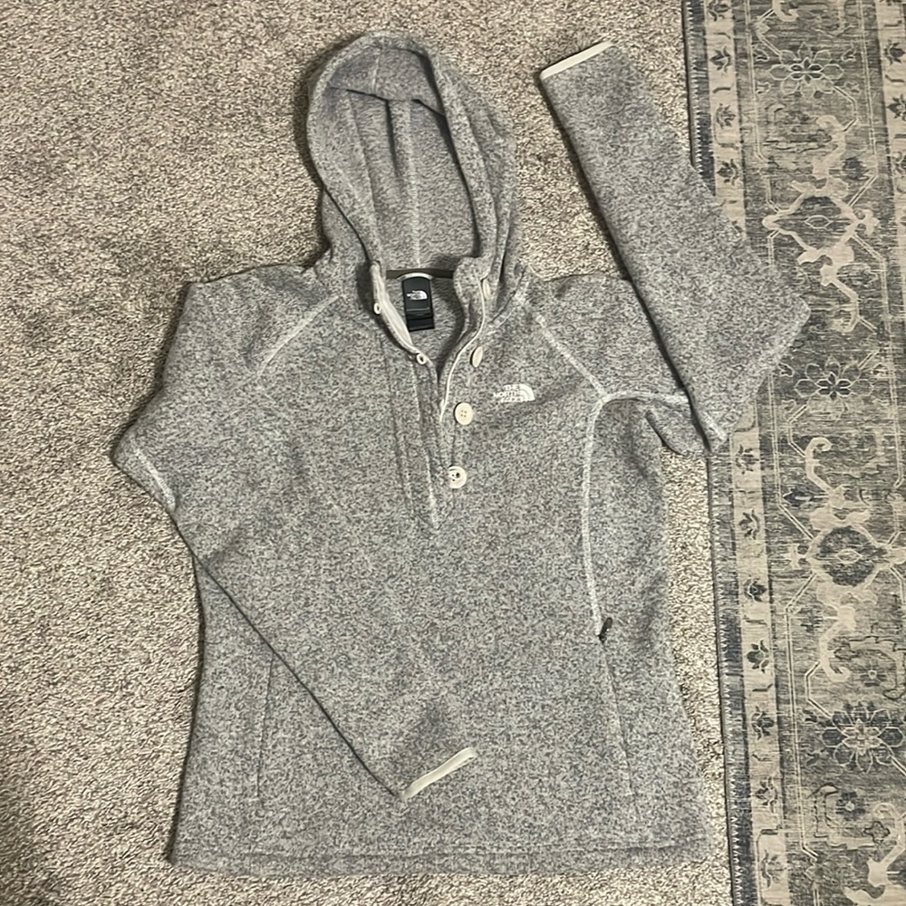 North Face women’s half zip hooded fleece size medium